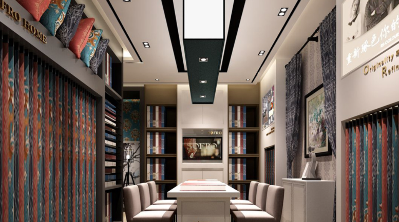 40-80平窗簾店展廳如何布局？