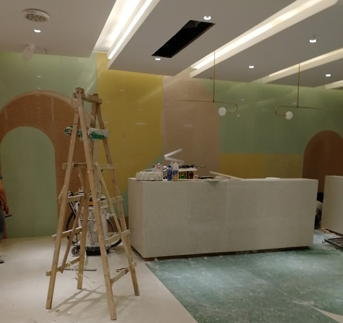 仁和春天烘焙培訓(xùn)機(jī)構(gòu)裝修-前臺效果圖