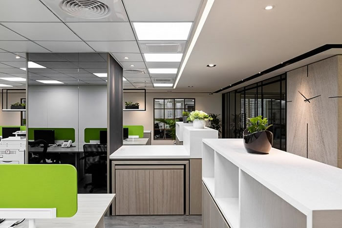 辦公室辦公區(qū)裝修效果圖