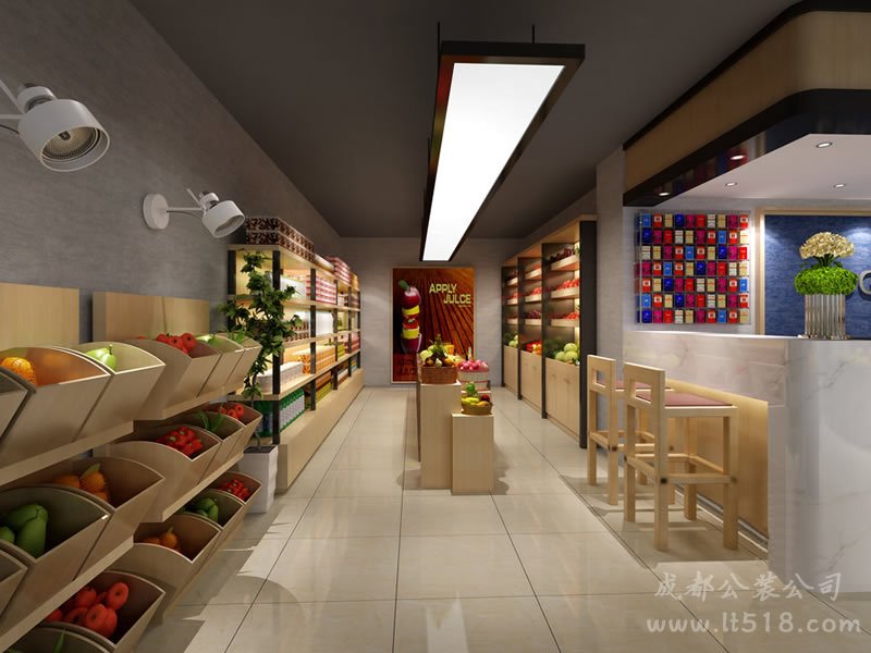 60平水果店鋪裝修設(shè)計(jì)