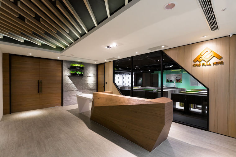 教育機(jī)構(gòu)前臺(tái)背景墻裝修設(shè)計(jì)效果圖