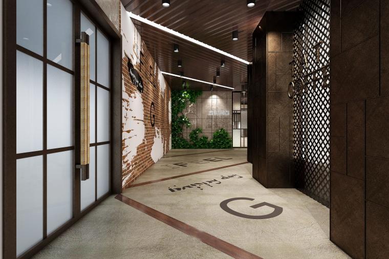 復古網(wǎng)咖過道裝修設(shè)計效果圖