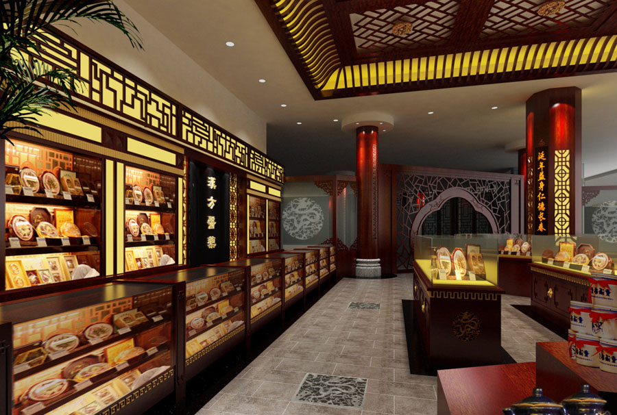 中式風(fēng)格中醫(yī)館裝修圖片