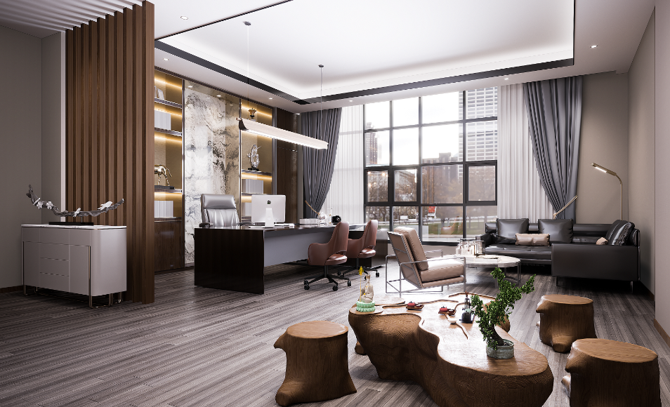 老總高端簡(jiǎn)約辦公室裝修效果圖