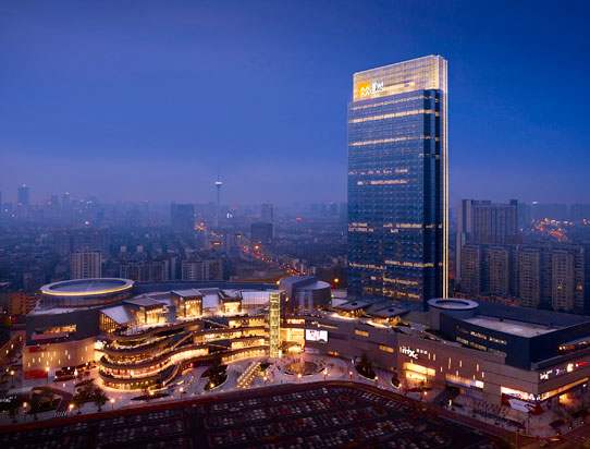 成都華潤(rùn)大廈辦公寫字樓裝修效果圖