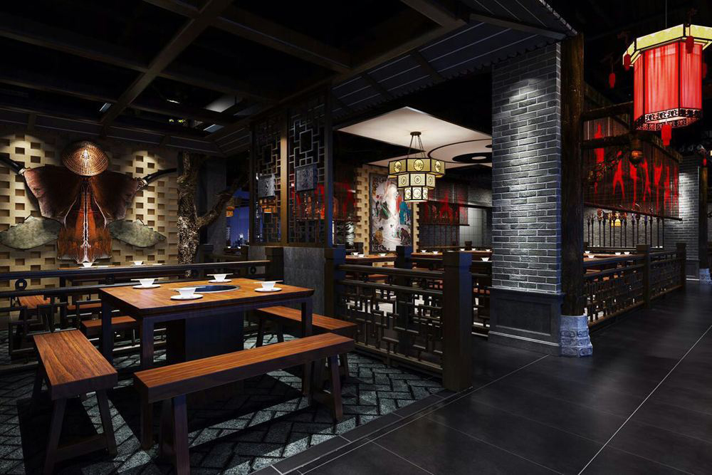 工業(yè)復古火鍋店圖片