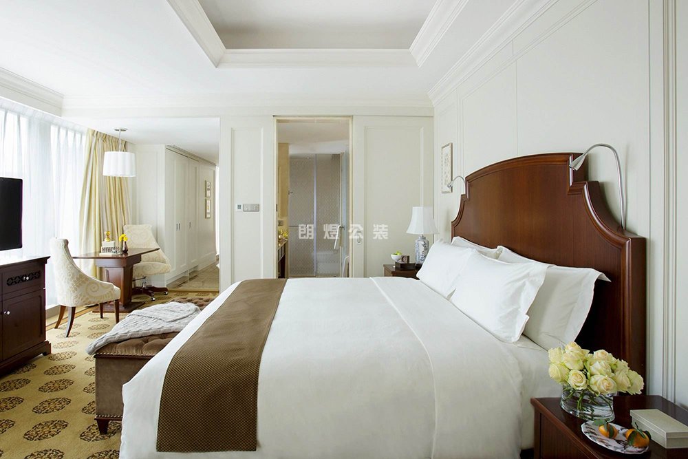 酒店客房背景墻美式設(shè)計風格