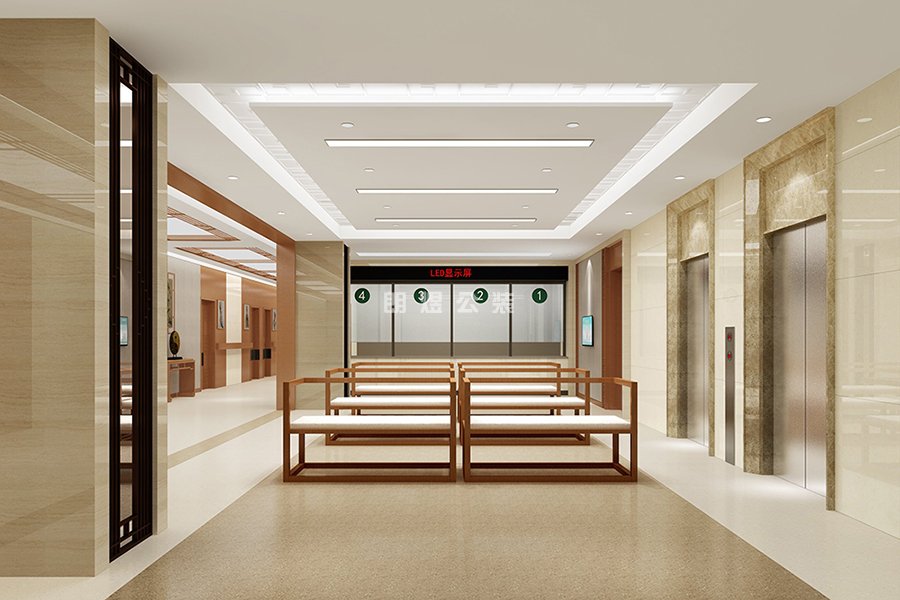 社區(qū)醫(yī)院掛號區(qū)設計效果圖