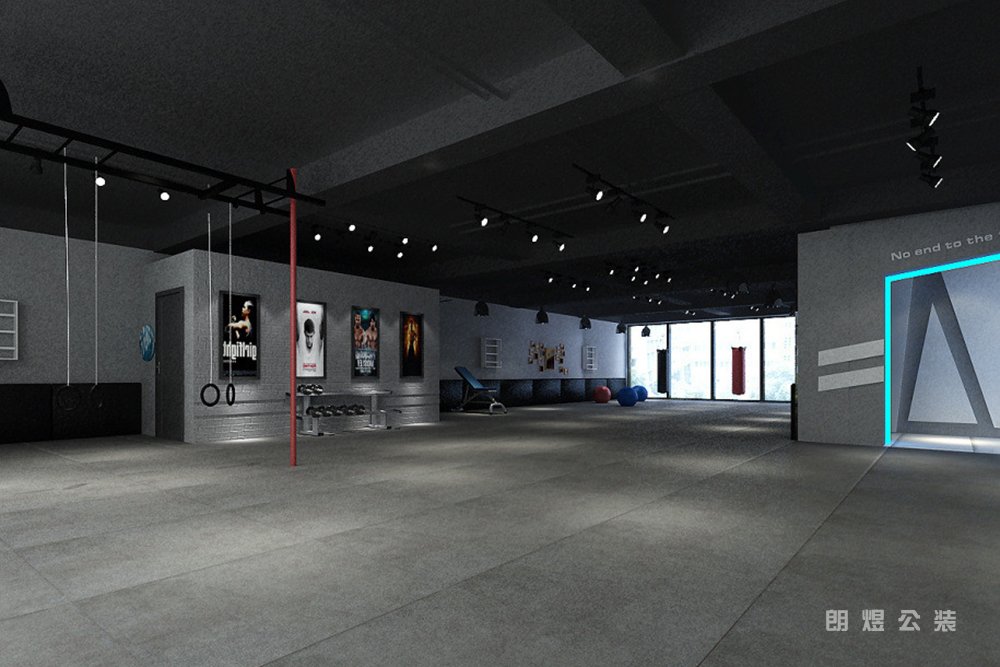 工業(yè)風(fēng)跆拳道館設(shè)計(jì)效果圖