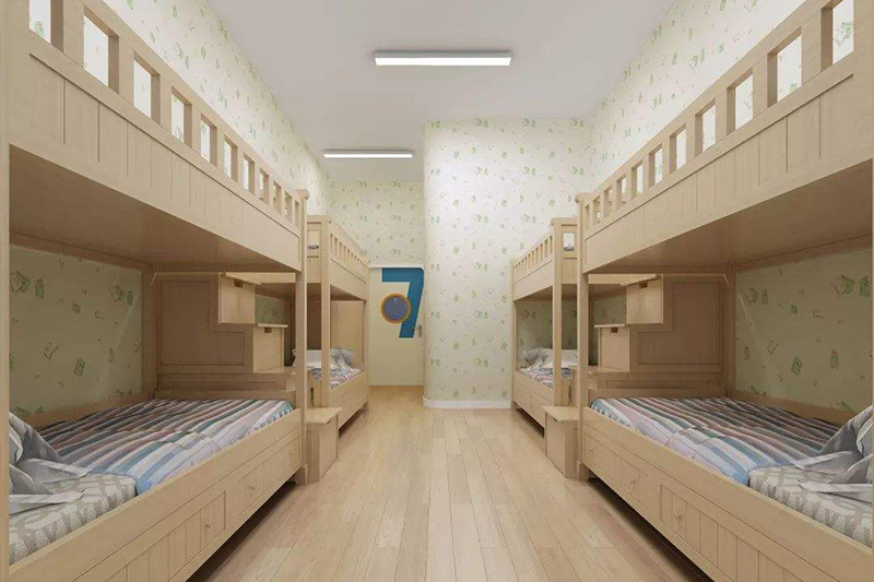 原木風(fēng)格廠房宿舍裝修效果圖