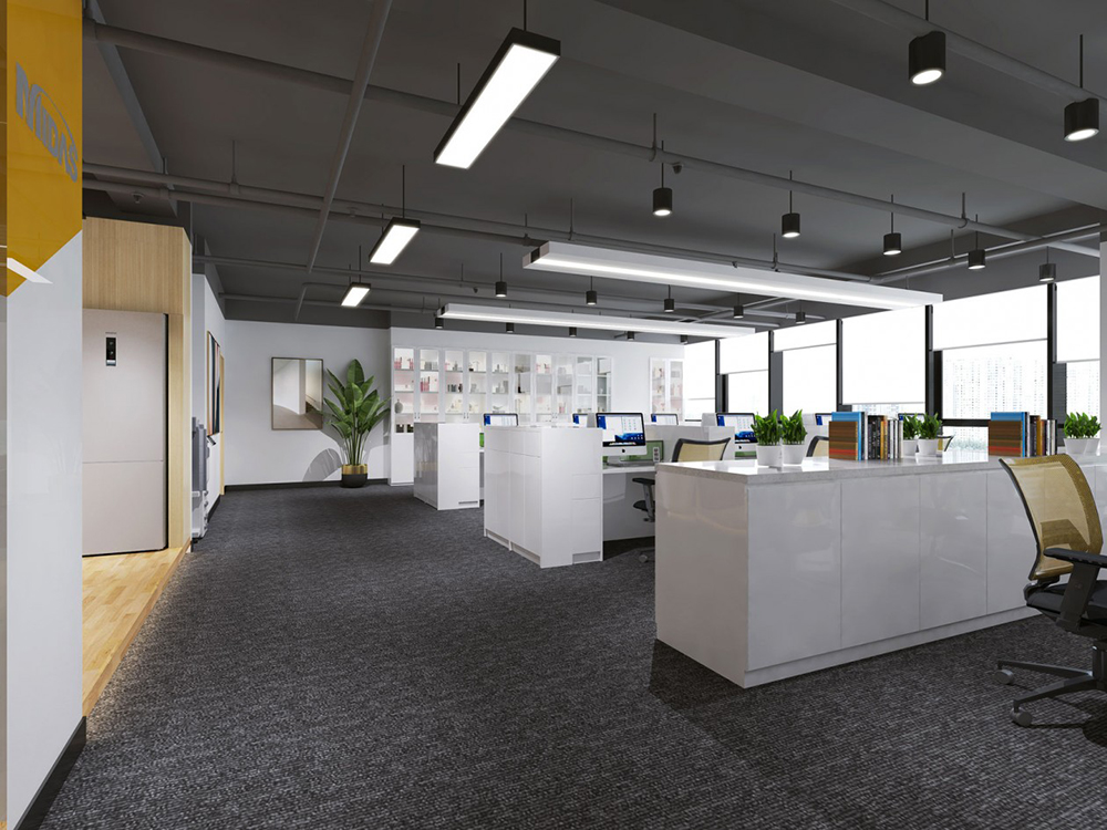 開放式辦公室設計效果圖