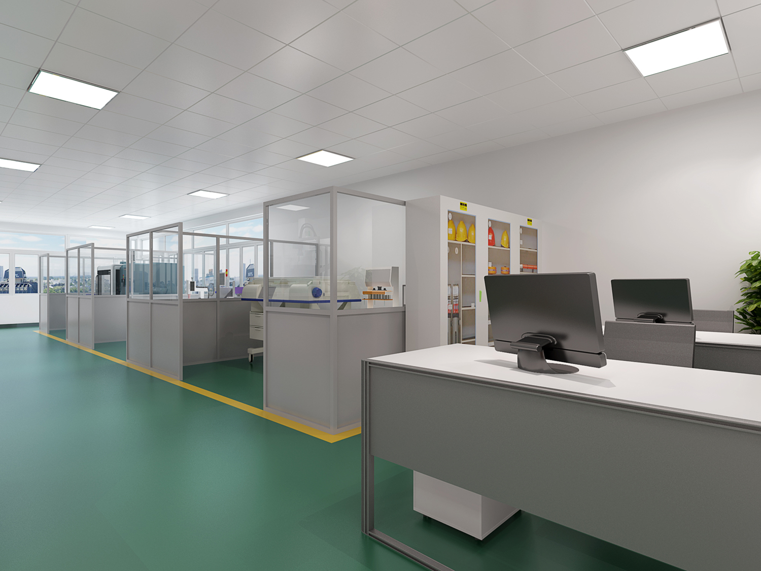 園區(qū)廠(chǎng)房辦公樓裝修設(shè)計(jì)效果圖