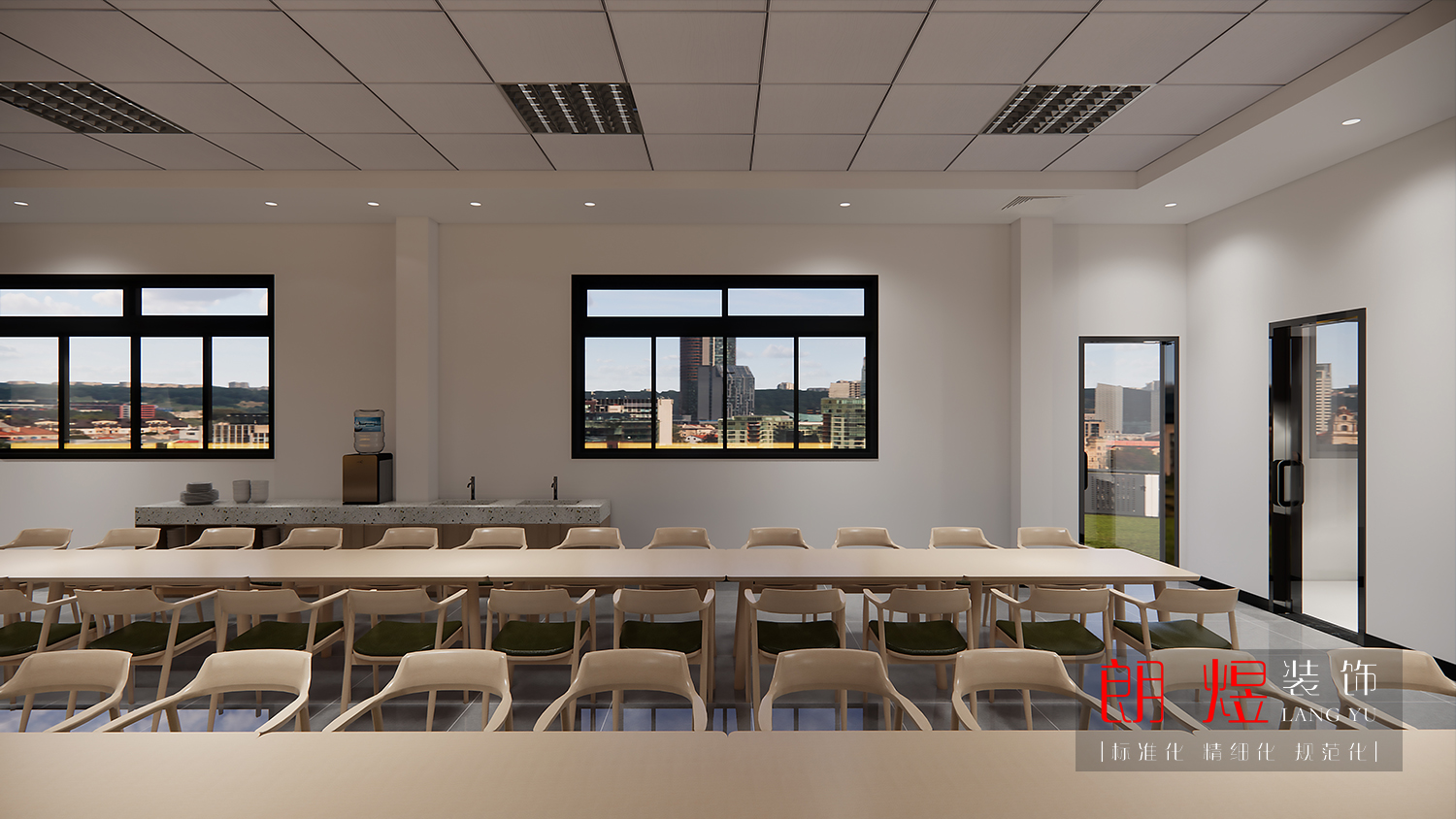 園區(qū)工廠員工食堂裝修改造設(shè)計(jì)效果圖