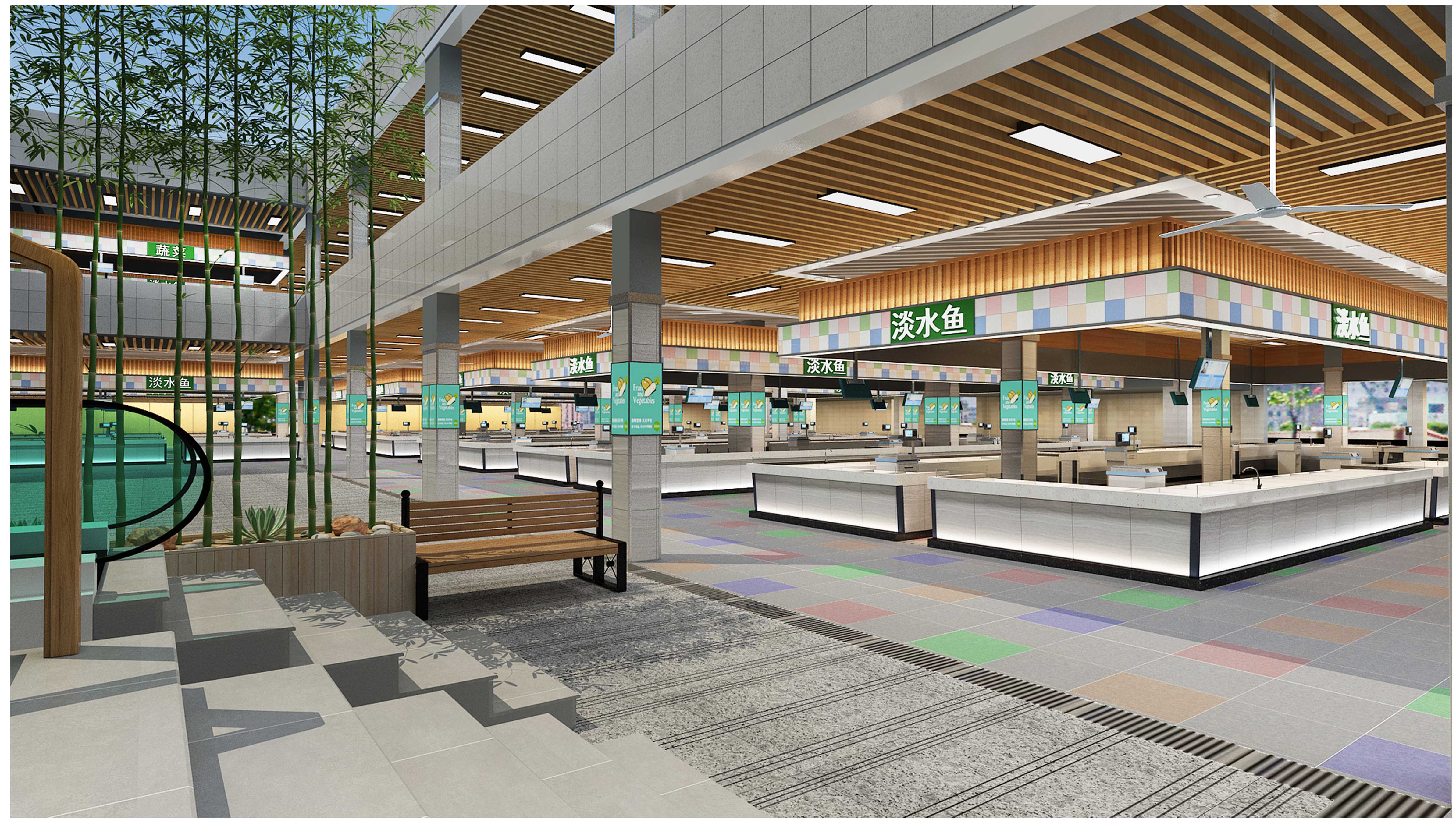 農(nóng)貿(mào)市場(chǎng)裝修設(shè)計(jì)效果圖