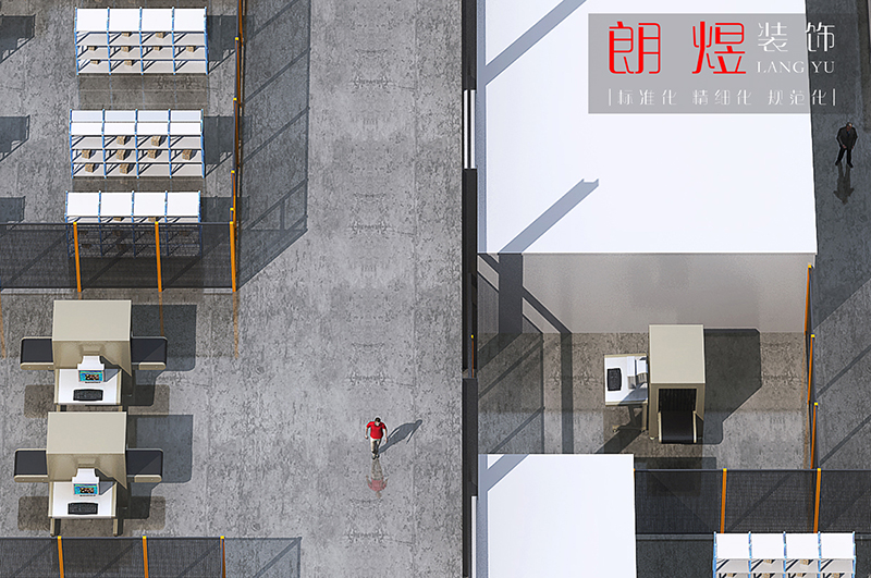 成都新都區(qū)工業(yè)園區(qū)2000平廠房裝修設計效果圖