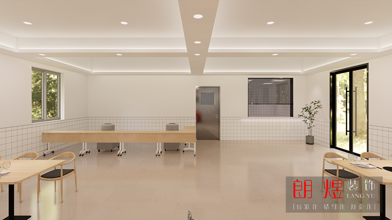 部隊機關(guān)食堂平面設(shè)計裝修效果圖