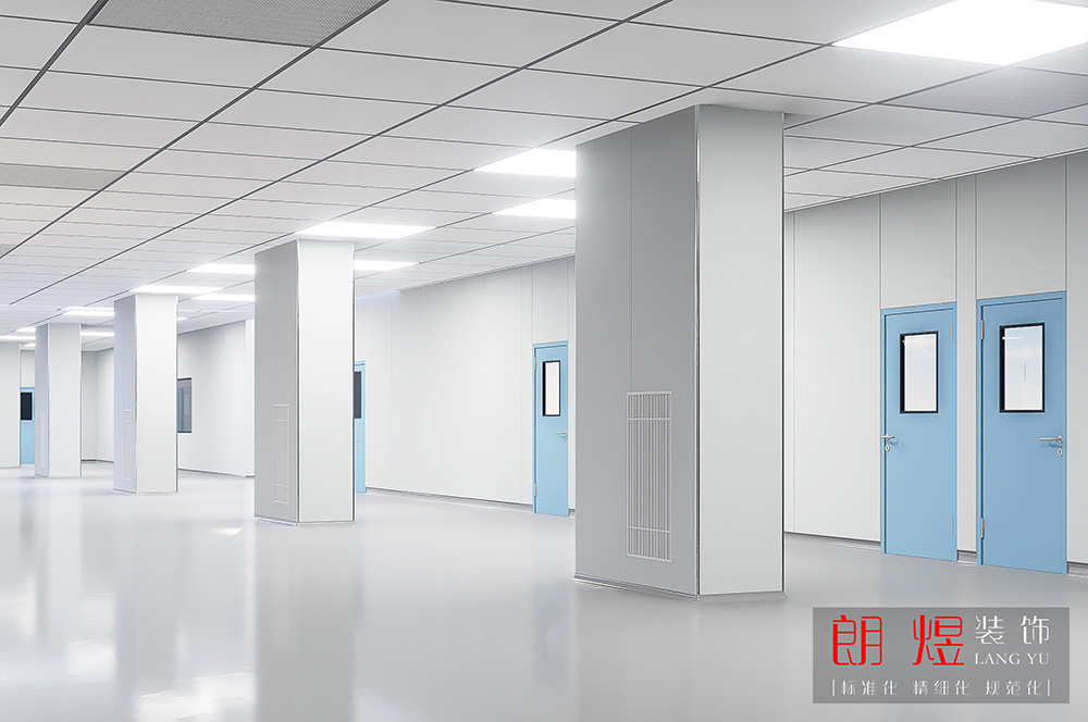 3000平電子車間無塵廠房裝修效果圖