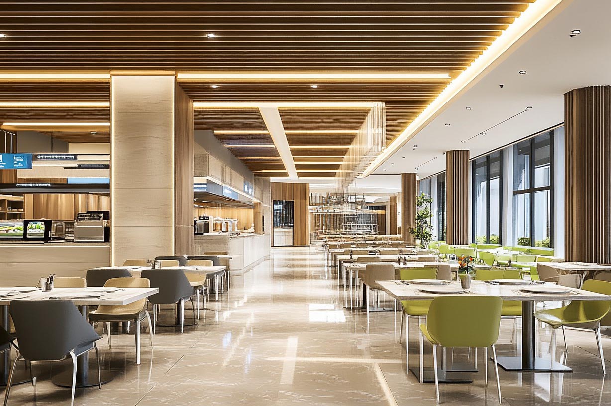 學(xué)校食堂裝修效果圖