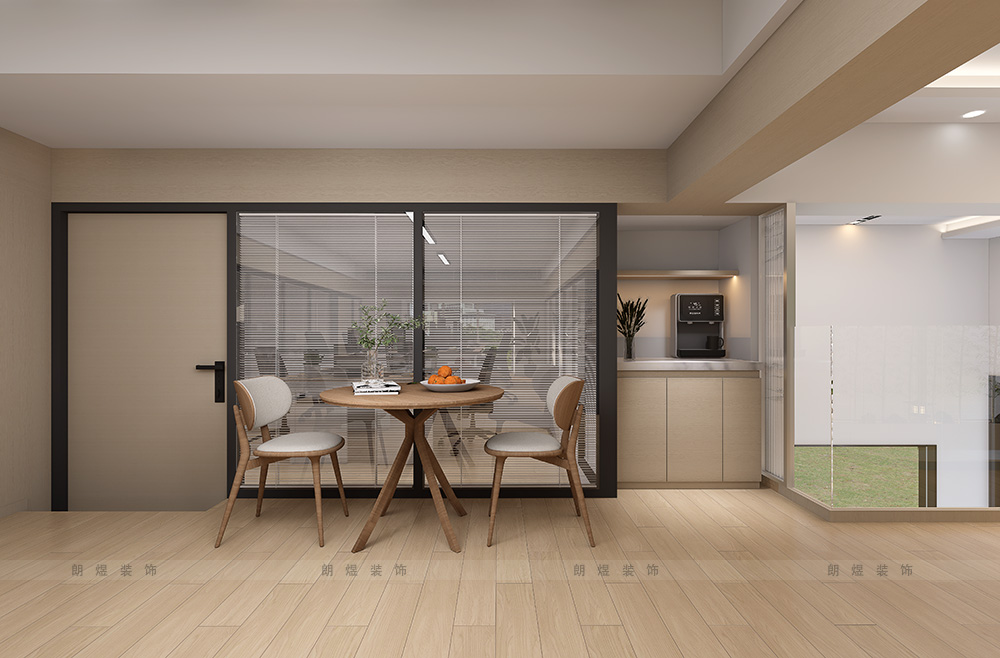 辦公室二層茶水臺(tái)裝修效果圖