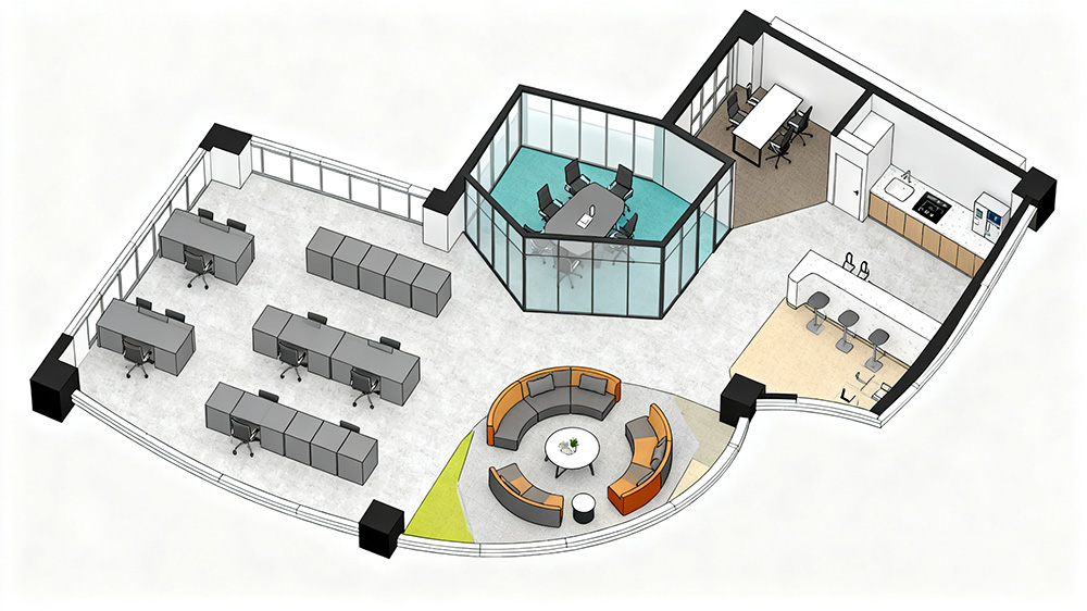辦公室平面設(shè)計(jì)布置圖