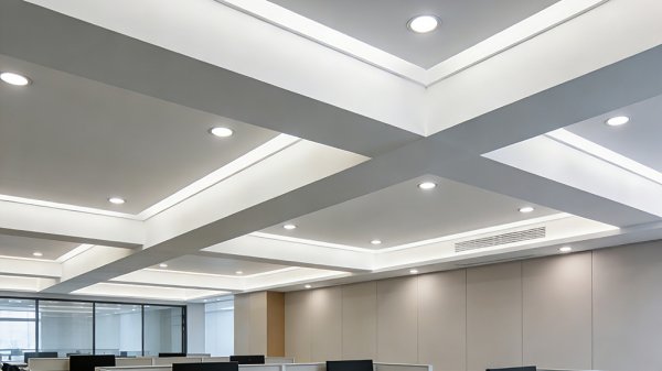 辦公室里橫梁壓頂怎么利用裝修化解？